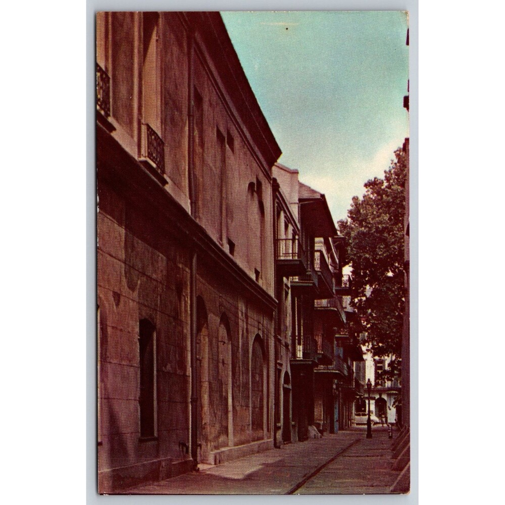 Postcard Louisiana New Orleans Pirate's Alley Posted 1951 Stamp LA Vintage